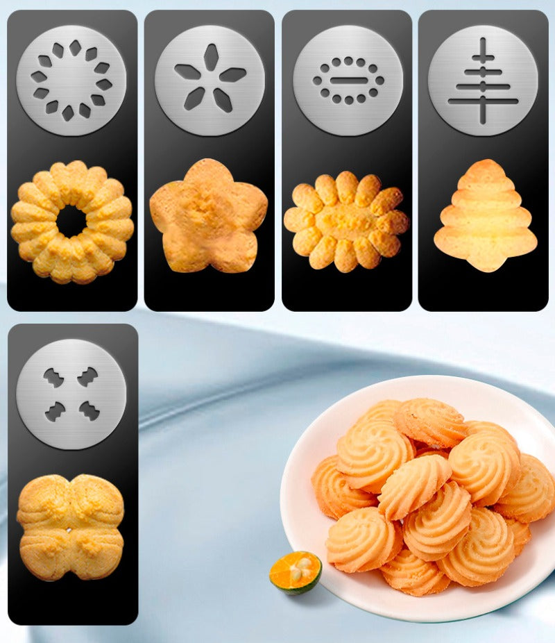 Stainless Steel Cookie gun Cake Cream Decorating Gun Cookie Making Machine Nozzles Mold Pastry Syringe Extruder Baking Tools