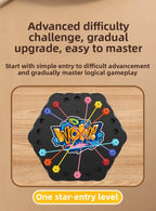 Kids Rope Knots Puzzle Board Game Color Line Twisted Connected Ropes Logic Thinking Table Game Parent Child Interactive Toy