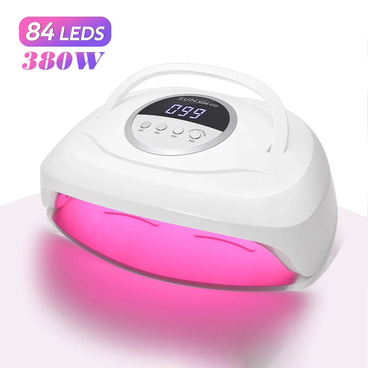 380W UV LED Lamp for Nail  84 LEDs Nail Dryer with Auto Sensor Quick-drying Manicure Lamp for Curing Nail Polish Nail Art Tools Main image