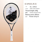 HEAD 2026 New Carbon Tennis Racket for Men Women Tenis Raquete Blue