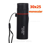 Powerful Long Range Binoculars Monocular Telescope Folding Portable BAK4 FMC Optics Jumelles for Outdoor Camping Hunting Concert