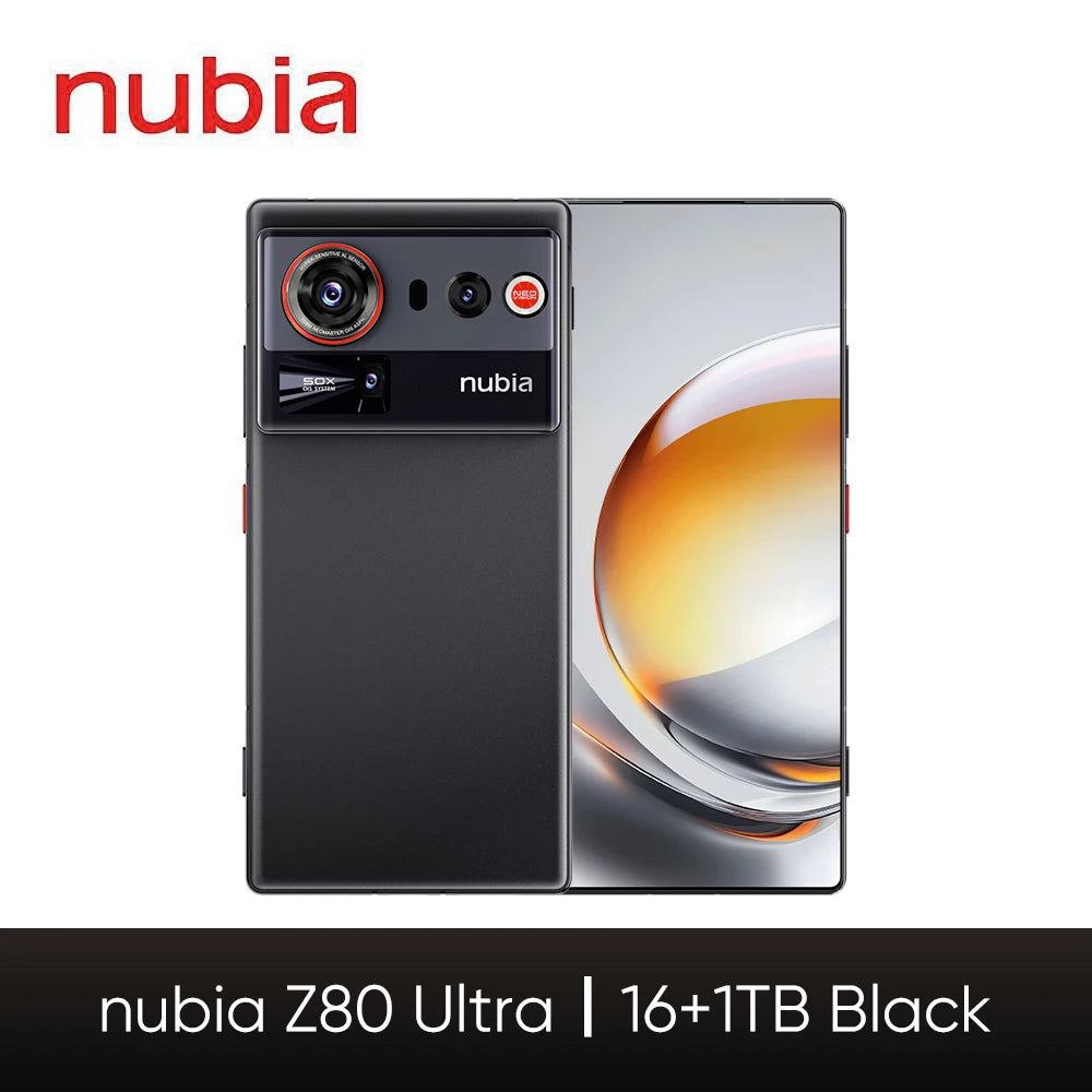 Global Version Zte Nubia Z80 Ultra 5g Snapdragon 8 Elite Gen 5 7200Mah 6.85'' 144Hz Oled Display 90W Fast Charging 64Mp+50Mp Ai Camera Nfc Google Play