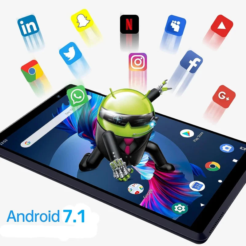 New Arrival 7 INCH LF705 WIFI Tablet PC 2GB RAM 16GB ROM Sun8iw15 Quad-Core Android 7.0 Dual Camera Quad-Core 1024 x 600 pixels