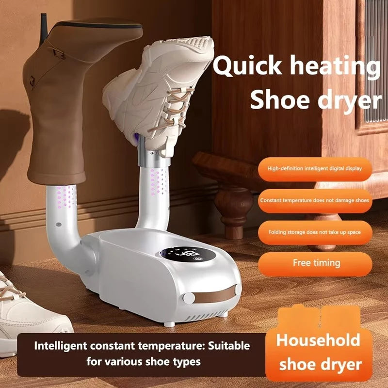 220V Shoe Dryer Electric Timing Dryer Retractable Fast Drying UV Sterilization Household Travel Foldable Shoes Boot Socks Gloves