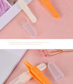 Baby Nose Cleaner Tool Toddler Nasal Cavity Care Supplies Kids Safety Tweezers Cleaning Forceps Baby Essentials Plastic Tweezers
