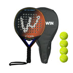 Padel Racket | Carbon Fiber Surface | with EVA Memory Flex Foam Core | Lightweight Padel Tennis Racquets | Paddle Tennis Racket