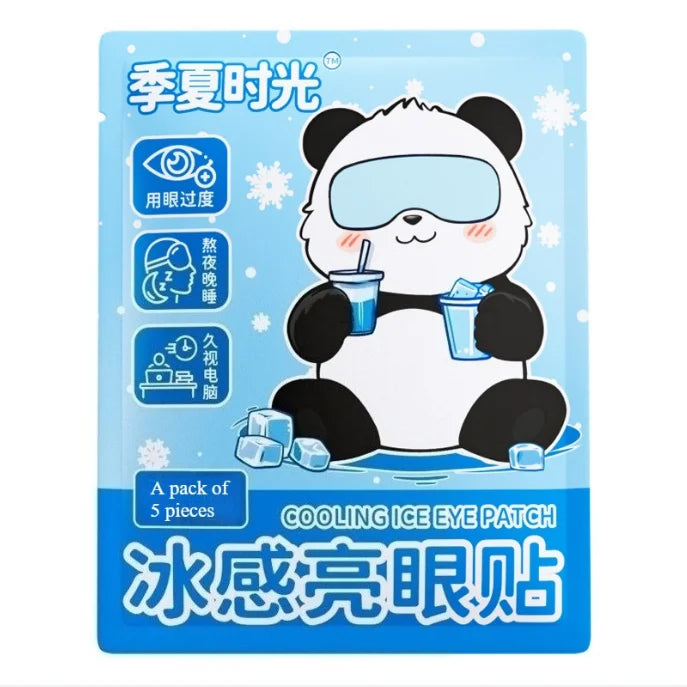 20/40 Pcs Box Hot Selling Disposable Ice Eye Patches Hydrogel Eye Protection Relieve Fatigue Herbal Cold Compress Eye Masks