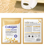 10PCS Collagen Anti Wrinkle Facial Mask Anti Aging Fade Fine Lines Firm Skin Moisturizing Brightening SkinCare Korean Cosmetics