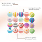 16pcs Bath Bombs Set For Kids Handmade Natural Mega Bubbles Surprise Funny Skin Friendly Bubble Bathing Kit Ocean Toys Gift