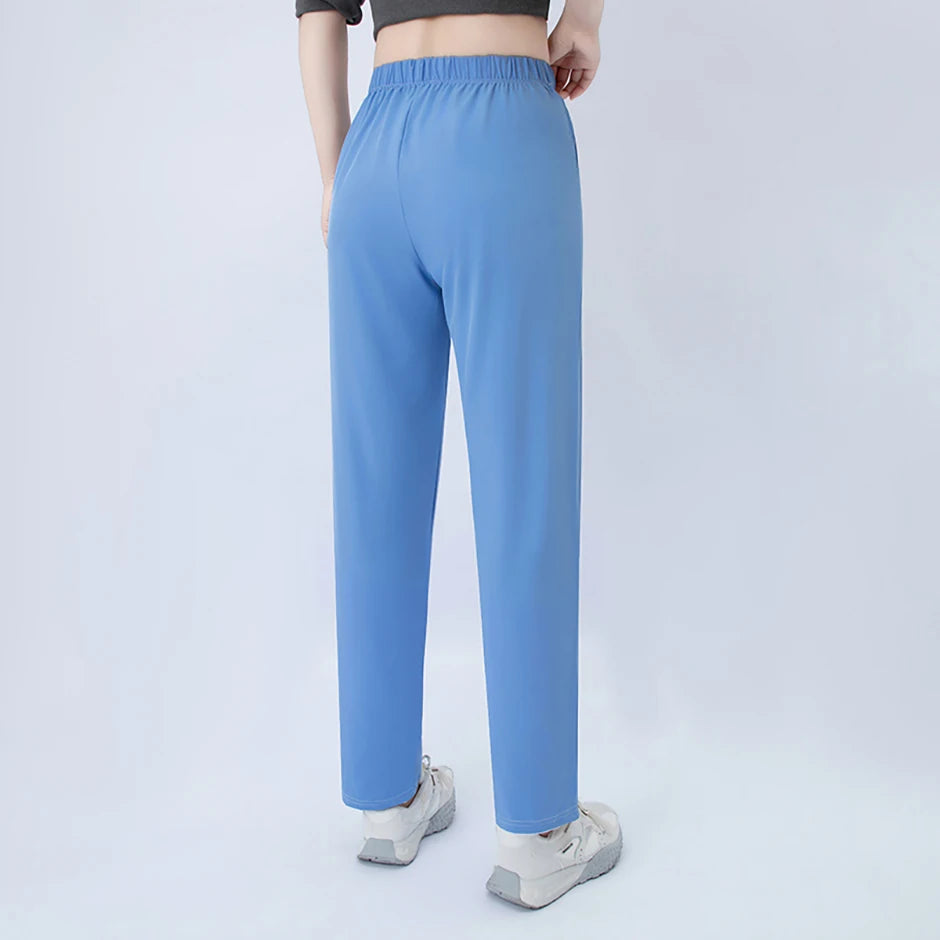 1/3 piece set summer women's letter printed pocket casual pants, comfortable plus size youth student sports running harem pants