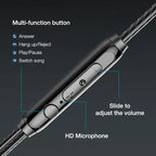 EARDECO Headphone Headset with Mic Wired Headphones Heavy Bass In Ear Stereo Wired Earphone Earbuds Wire Game Phone Earphones