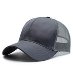 Outdoor Baseball Caps Adjustable Snapback Hat Breathable Mesh Sunscreen Hat Sports Hunting Hiking Camping Anti-UV Baseball Caps