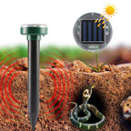 4/8X Solar Repeller Powered Ultrasonic Sonic Mouse Mole Pest Rodent Repellent Vibration Wave Yard Outdoor Garden Lawn Farm Field