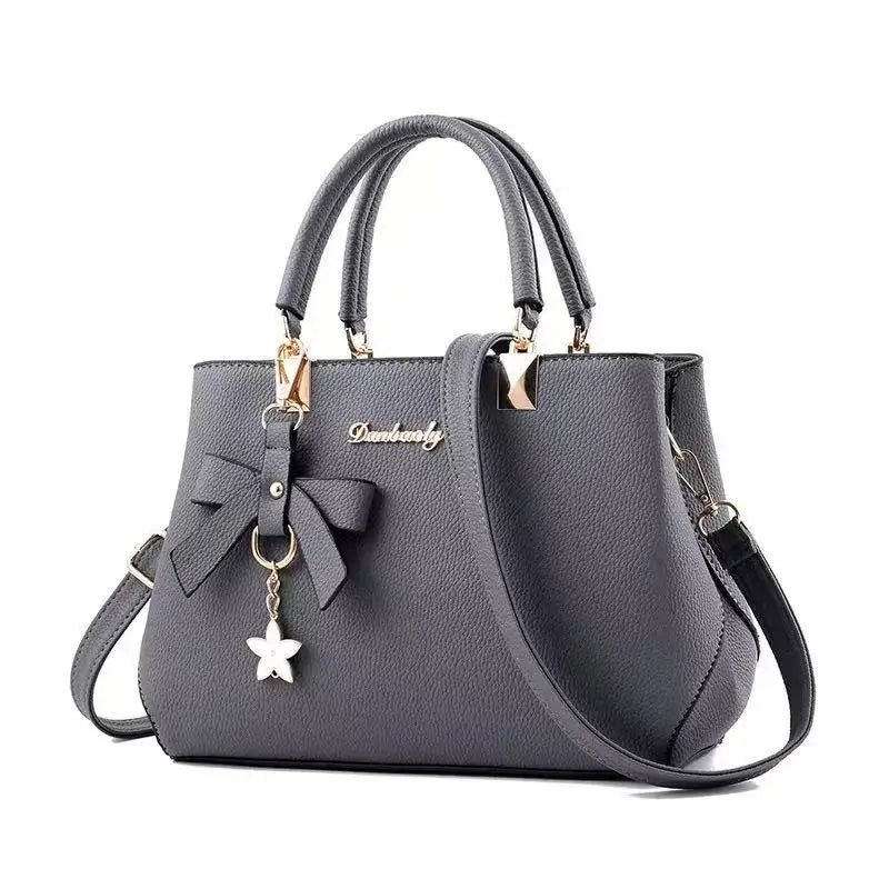 New Korean version trendy autumn and winter bow women's bag portable shoulder bag messenger bag killer bag mother bag large capa
