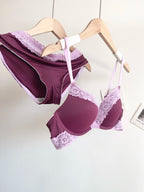 Sexy Leopard Print Lingerie Set Women Wireless Invisible Push Up Small Breasts,adjustable A To C Cup,sheer Lace Pure Design, S-X