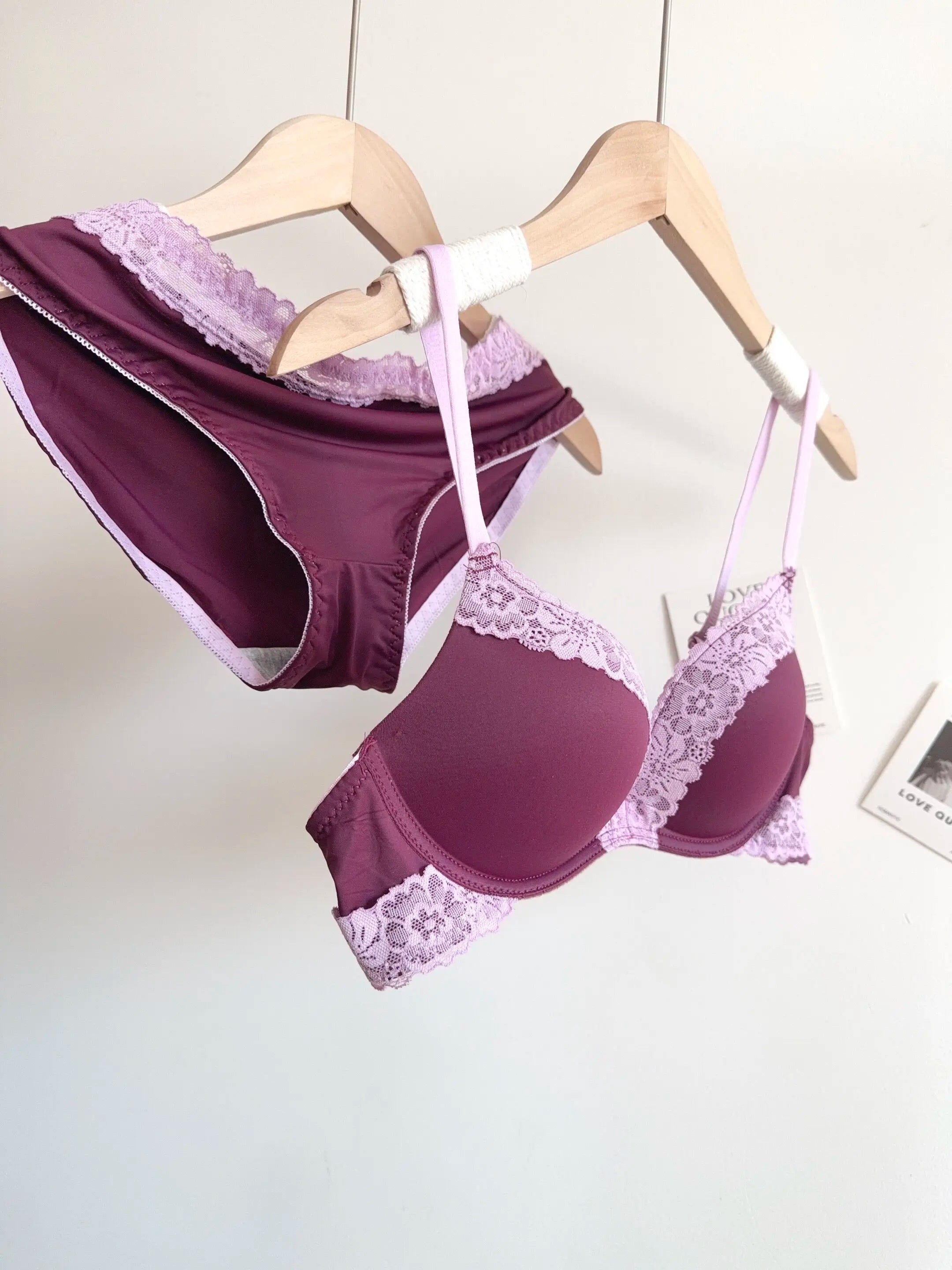 Sexy Leopard Print Lingerie Set Women Wireless Invisible Push Up Small Breasts,adjustable A To C Cup,sheer Lace Pure Design, S-X
