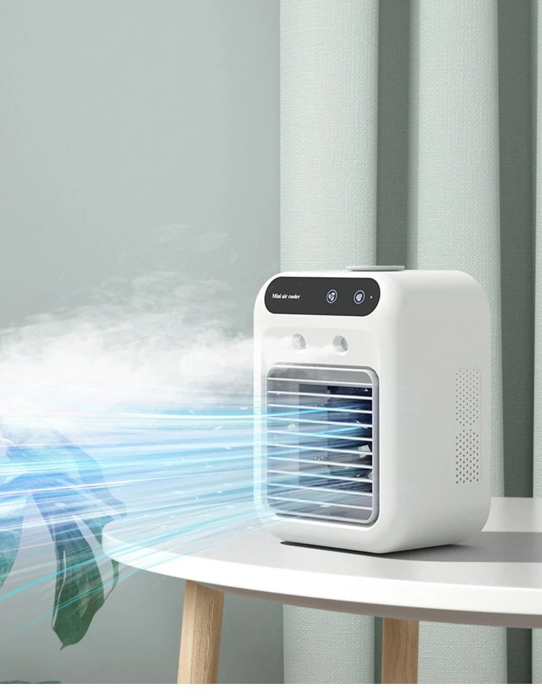 Wireless Air Conditioner Mini Portable Air Cooler Fan 500ml Ice Water Spray Humidifier For Home Air Conditioning Mist Fan USB