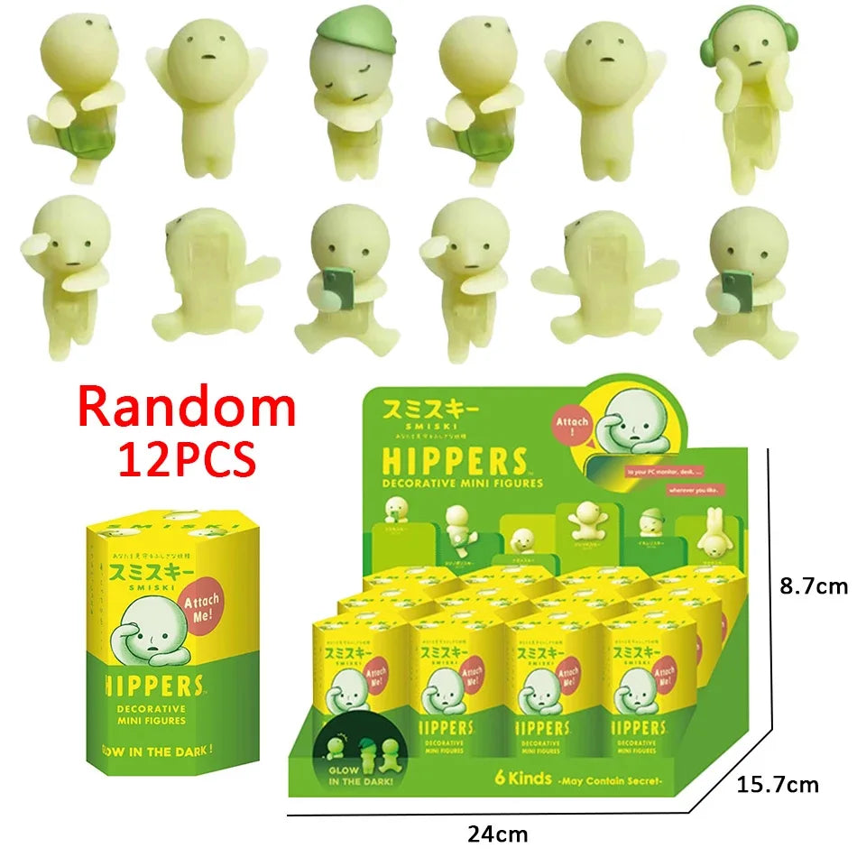 Surprise Gift blind box action figures Yoga Bedroom series multiple doll green noctilucent mysterious decoration model for toy