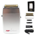 11000 RPM POP Barbers P620 Professional Electric Men's Beard Trimmer Double Foil Shaver Electric Shaver USB Hair Cutting Machine