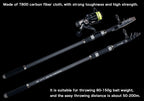 PHISHGER Telescopic Surf Spinning Rod 3.6/4.2/4.5/5.0/5.3m Power80-150g 30T Carbon Travel Surfcasting Shore Casting Fishing Pole