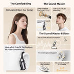 Lenovo LE503 OWS Wireless Earphones Bluetooth V6.0 Open-Ear Earphone ENC Noise Reduction Earbuds Waterproof Long Battery Life