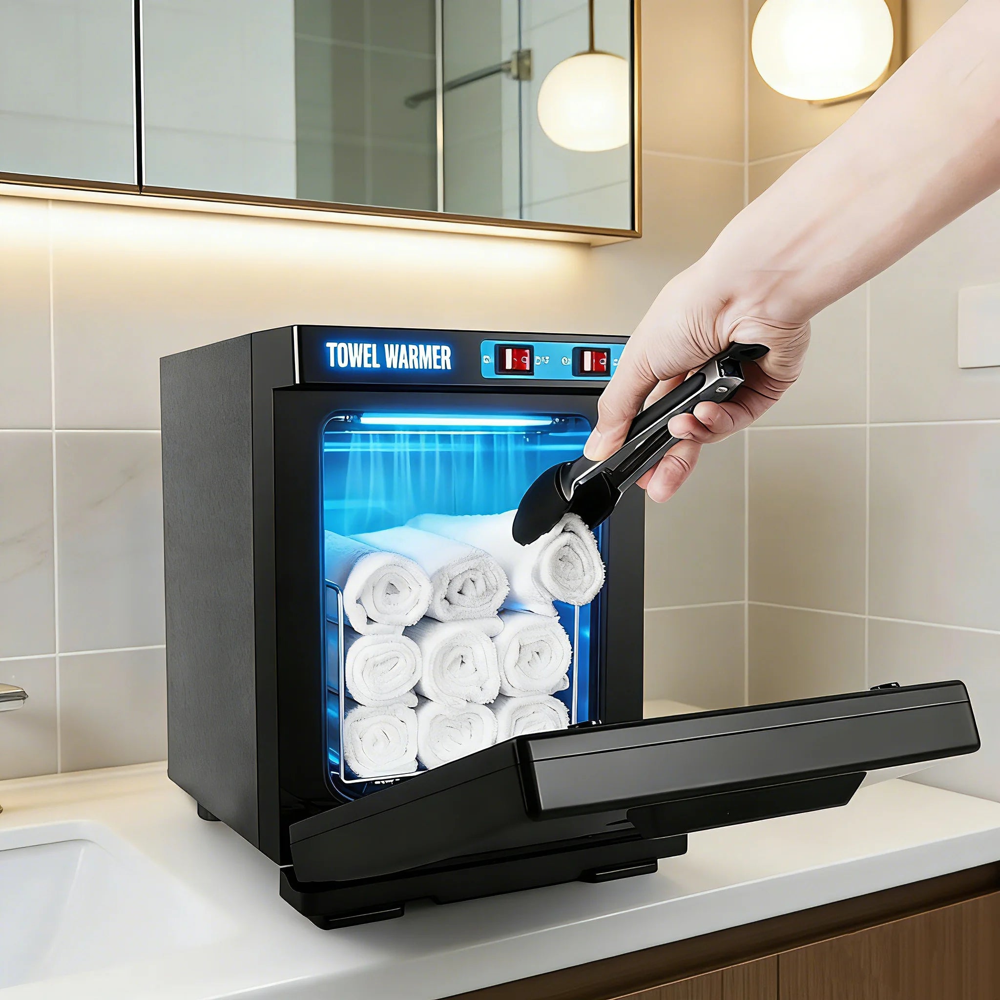 5L UV Sterilizer Towel Warmer, 150W Fast Heating Aluminum Chamber, Professional for Spa & Beauty Salon Hygiene Main image