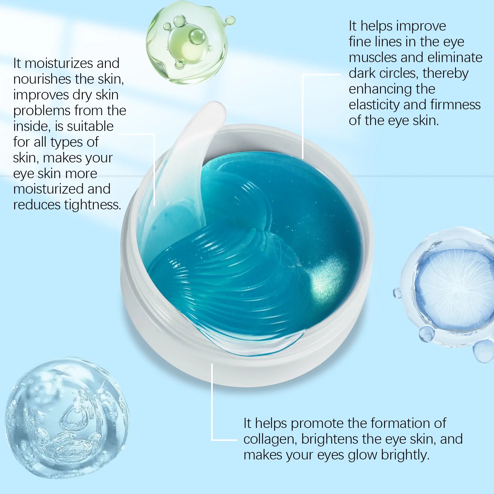 Retinol Eye Mask Patch - Gentle ingredients to care for the skin around the eyes, nourishing and moisturizing eye mask