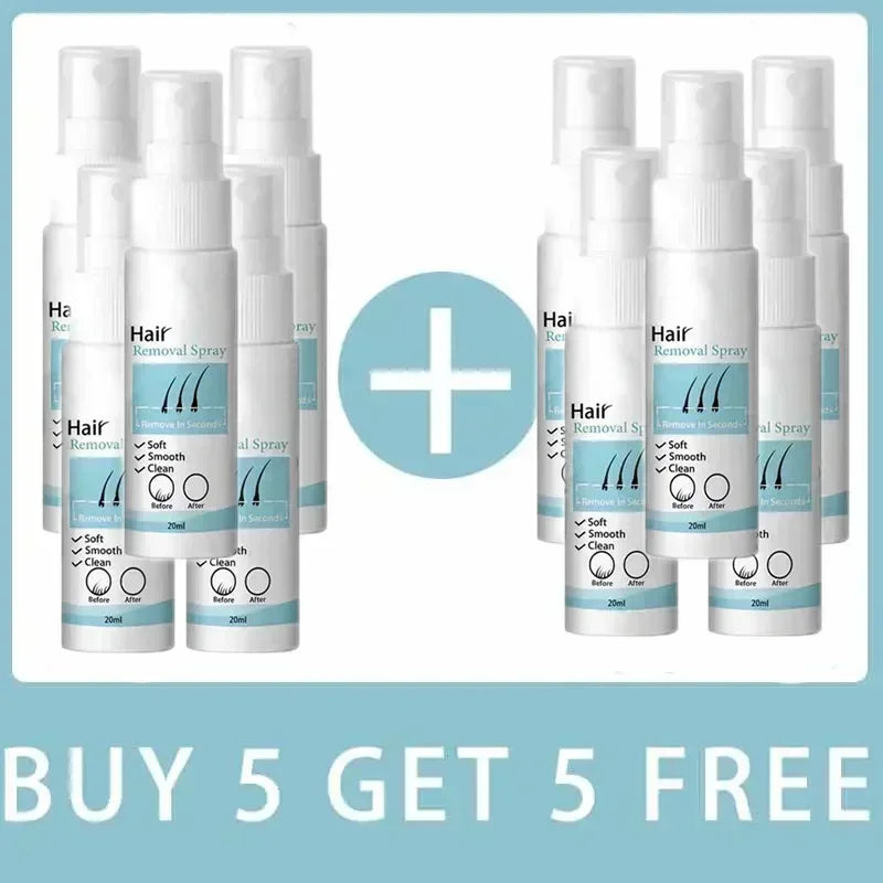 Permanent Hair Removal Spray Dissolves Hair Instantly Sprays On Effortlessly Gentle on Skin Pain-Free Long-Lasting Results