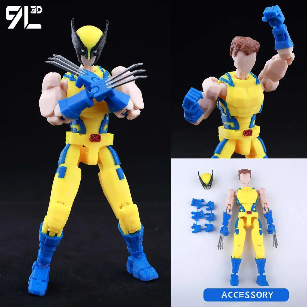 Venom Spider-Man Lucky13 Dummy13 Action Figures - 3D Printed T13 Multi-Jointed Shapeshift Mannequin Anime Collectible Toys
