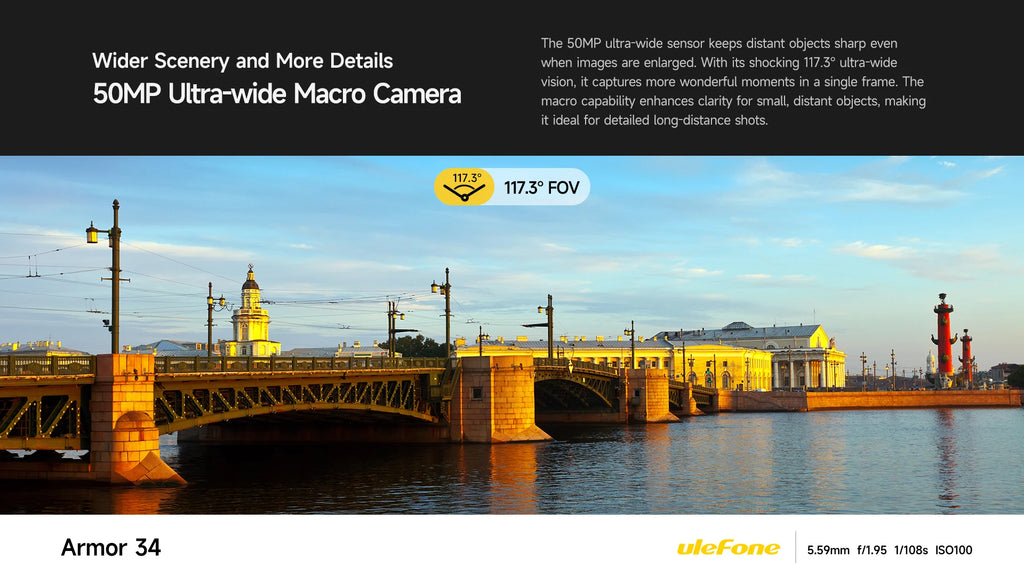 Ulefone Armor 34+ 25500mAh Rugged Phone 5G AI Smartphone Android 15 Up to 32GB+512GB 64MP Night Camera 6.95" 120Hz Display NFC
