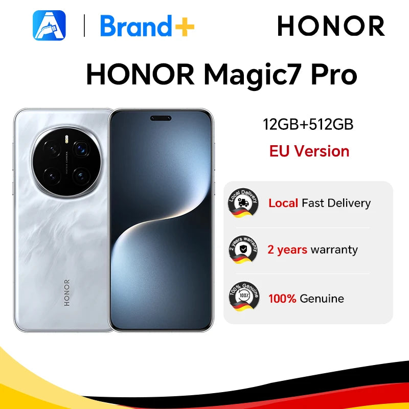 HONOR Magic7 Pro 5G, EU Version, 5G Smartphone,Snapdragon 8 Elite,12GB+512GB,100W SuperCharge,5270 mAh Battery,6.8 inches Screen Main image