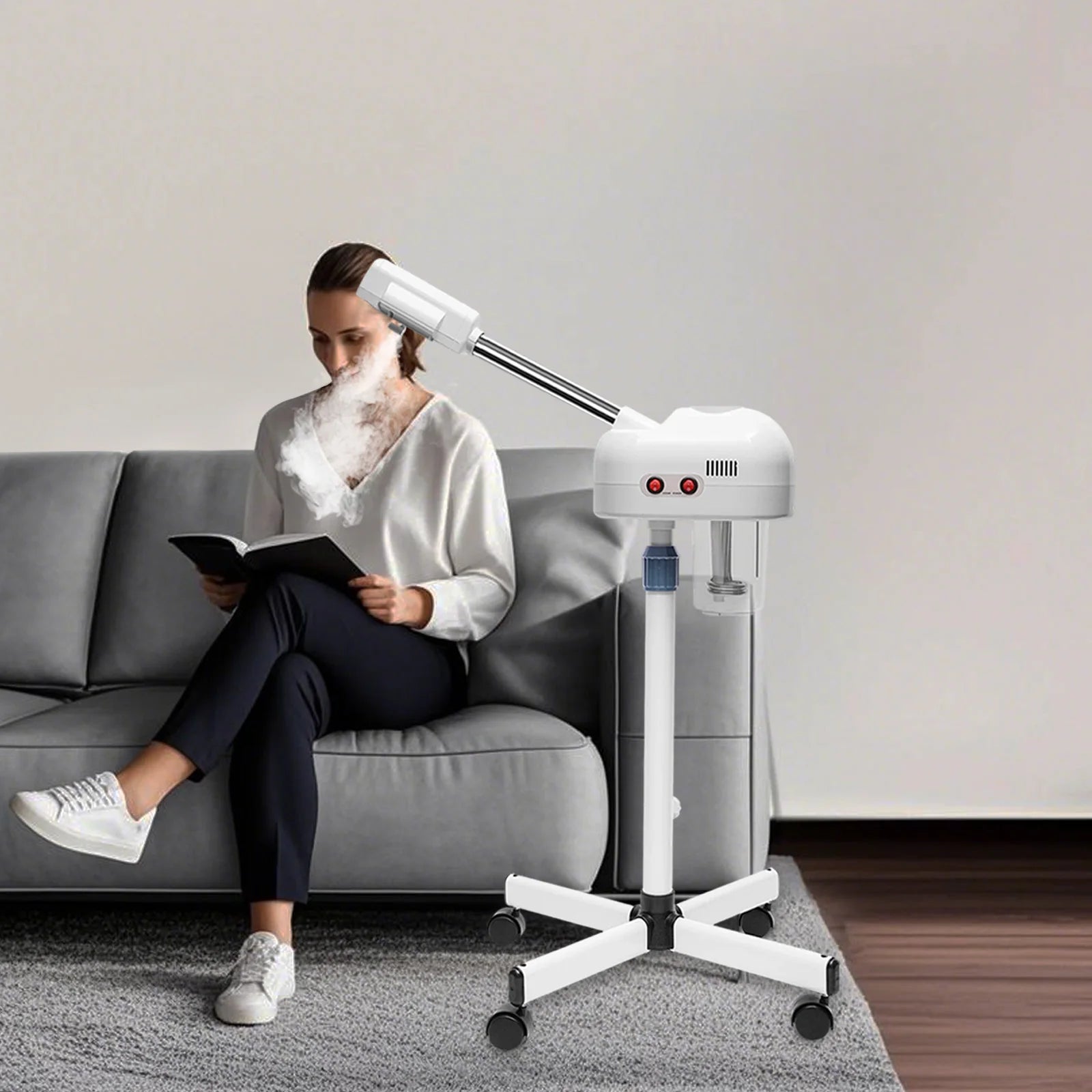 Professional 2 In 1 Ozone Facial Steamer with Automatic Power-Off Protection for Home Beauty Salon Spa Skin Care