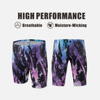 MALFC Summer Men's Swim Jammer Short Training Swimsuit Quick Drying Beach Swimming Trunks Swimwear Sports Tights Surf Shorts