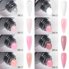 24PCS/Set 20ml Poly Naili Extension Gel  Kit Mini UV Lamp Sealer With Base Top Coat Professional Poly UVNail Gel Kit Starter Kit