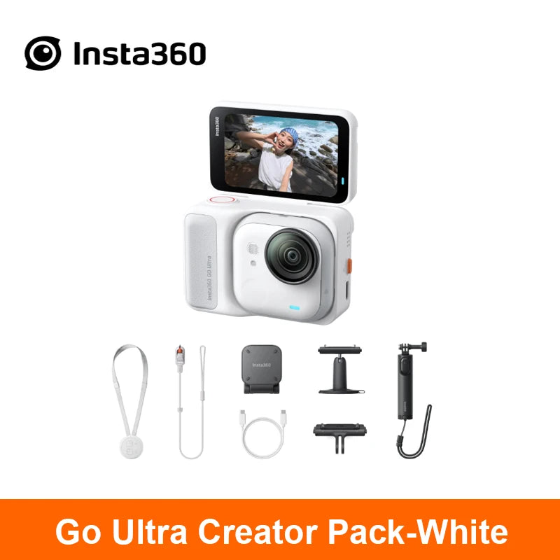 Insta360 GO Ultra Action Camera feet POV Hands-free 4K 60fps Ultra-HD Flow State stability Insta 360 GO Ultra