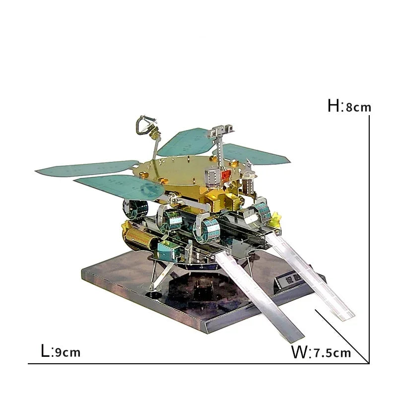 Space Exploration 3D Metal Puzzle Shuttle Hubble Space Telescope Mars Rover Model Toy for Kids Creative Jigsaw Puzzle Gift Toys