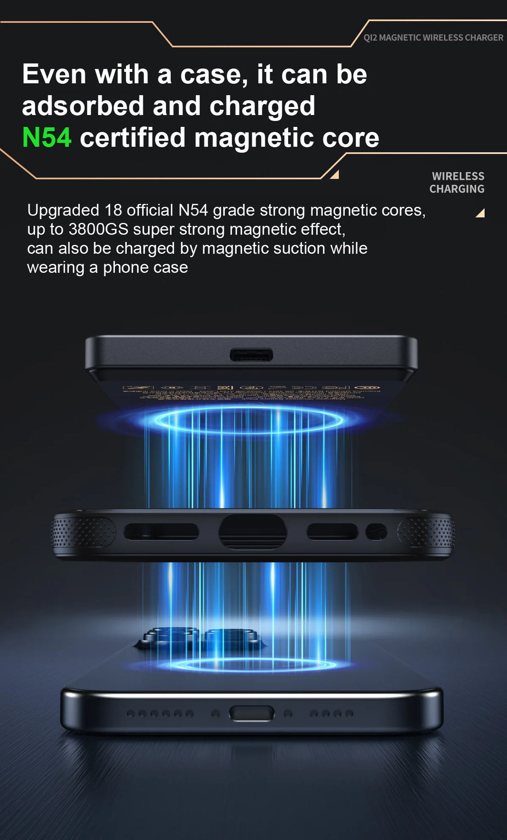 QI 2.1 Magnetic Powerbank Wireless Fast Charing Spare Portable External Battery for iPhone 12-17 Pro Watch Airpods 5000/10000mAh