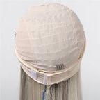 ALAN EATON Long Blonde Synthetic Headband Wig Ombre Blonde Straight Hair Wigs Natural Looking Heat Resistant Fiber for Daily Use