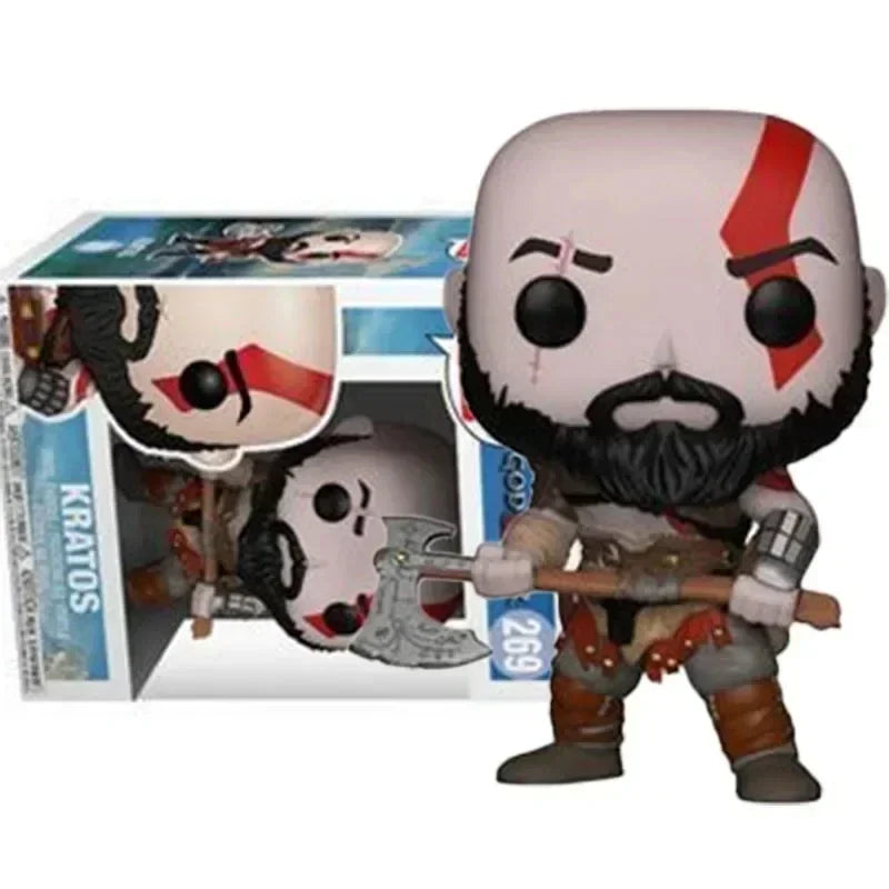 FUNKO POP God of War Kratos 269# Toy PVC Action Figures Official Licensed Product Vinyl Model Toys for Children Birthday Gift