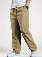 2025Mens Casual Jogger Pants Relaxed Fit Cargo Pants Drawstring Sweatpants Hiking Outdoor Twill Sport Pants
