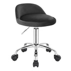 WOLTU Swivel Office Stool with Wheels Height Adjustable Computer Chair With Low Backrest Work  Roller Rocker Dressing Stool