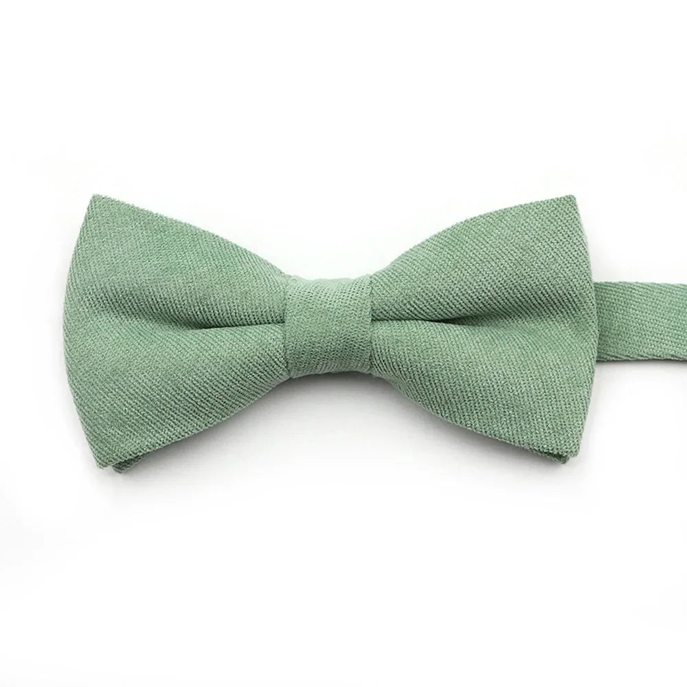 NEW Macarons Suede Bow Tie Adult Child Solid Color Men Bow Tie Super Soft Suede Classic Shirts Bowtie Bowknot