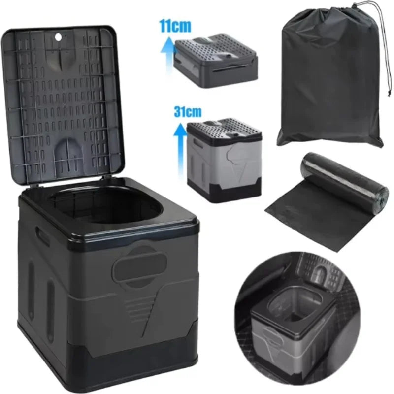Equipment Portable Car Folding Toilet Toilet Camping Emergency Artifact Car Travel Outdoor Mobile Toilet Camping multitool Main image