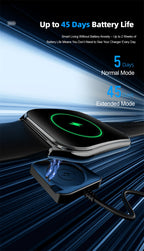 New For OPPO Ultra Thin Smart Watch Men AMOLED HD Screen Always Show Time Heart Rate Bluetooth Call Sports Waterproof Smartwatch