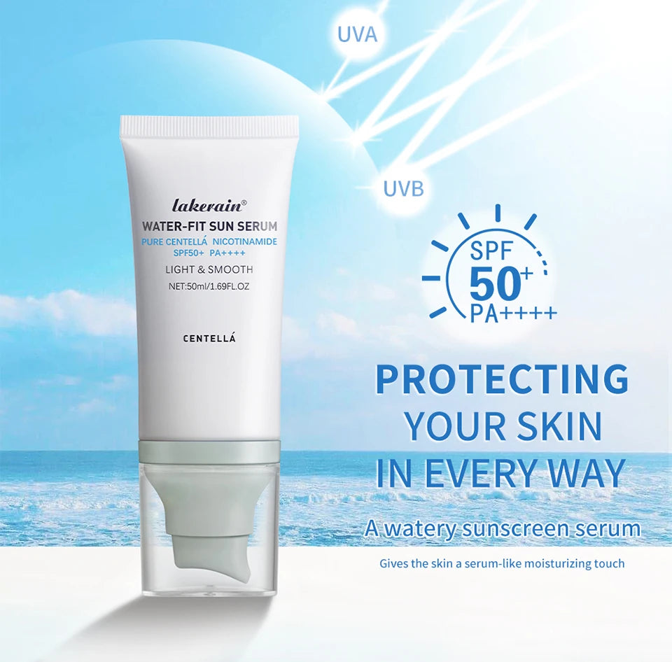 50ml Sunscreen Cream Moisturizing Soften Skin Lighweight Non-sticky Natural Radiance High Sun Protection Facial Skincare