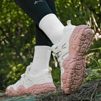 Spring Summer Fashion Pink Women's Hiking Sneakers Comfortable Non-slip Trekking Shoes Trainers Man Outdoor Sports Sneakers Men