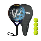 Padel Racket | Carbon Fiber Surface | with EVA Memory Flex Foam Core | Lightweight Padel Tennis Racquets | Paddle Tennis Racket