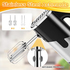 800W Electric Food Mixer Double Sticks Egg Beater Knead Dough 5 Speeds Kitchen Blender Cream Jam Pudding Milkshake Hand Mixer