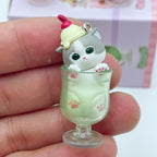 In Stock New Mofusand Cat Pudding Cold Drink Pendant Mini Figures Blind Box Anime Figures Ornaments Dolls Birthda Xmas Gifts Toy