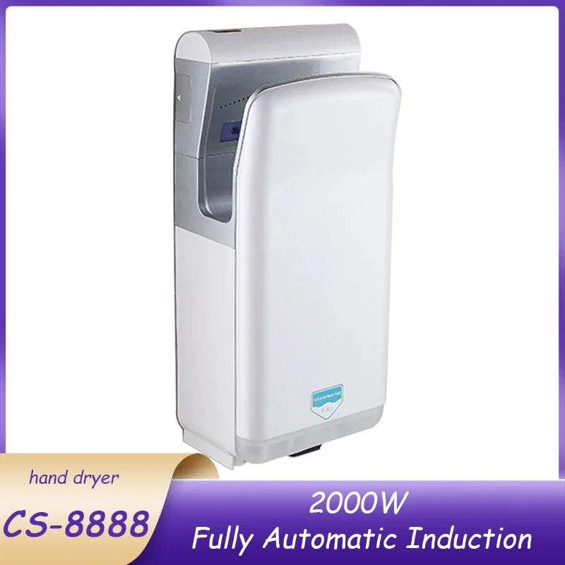 High Speed Hand Dryer Fully Automatic Induction Hand Dryer Hotel Hand Blowing Dual Motor Jet Quick Hand Dryer 2000W Main image